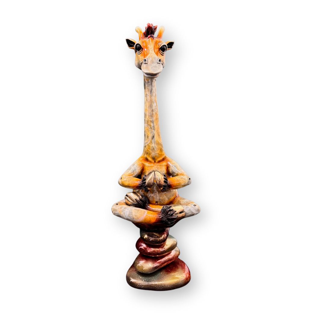 Carlos and Albert Giraffe Zen (Bronze) (Medium)